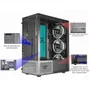 Gabinete Gamer K-mex  Al10, Painel Vidro, 3fan, 120x120mm