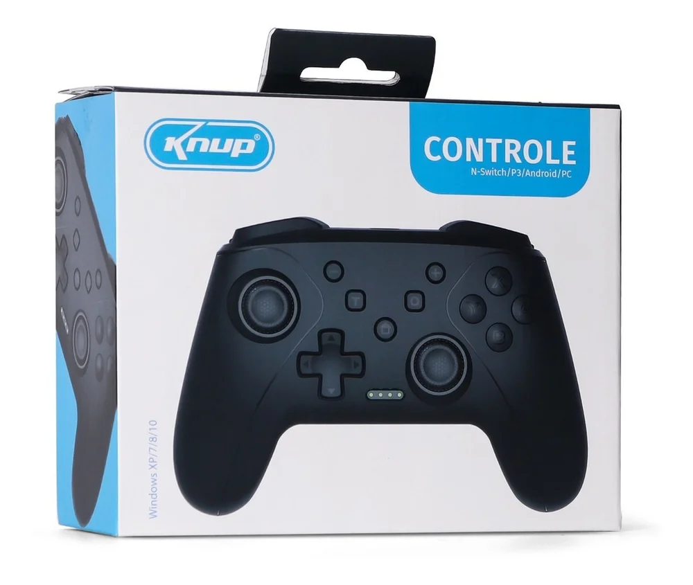 Controle Knup Kp-Cn700, Para Pc / Nintendo Switch / Ps3 / Android, Com Fio, USB Controle Knup Kp-Cn700, Para Pc / Nintendo Switch / Ps3 / Android, Com Fio, USB
