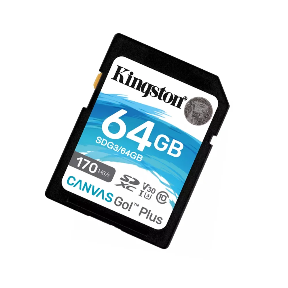 Cartão De Memoria  64gb Sd Cl10 170mb/s Canvas Go Plus Sdg3/64gb Kingston