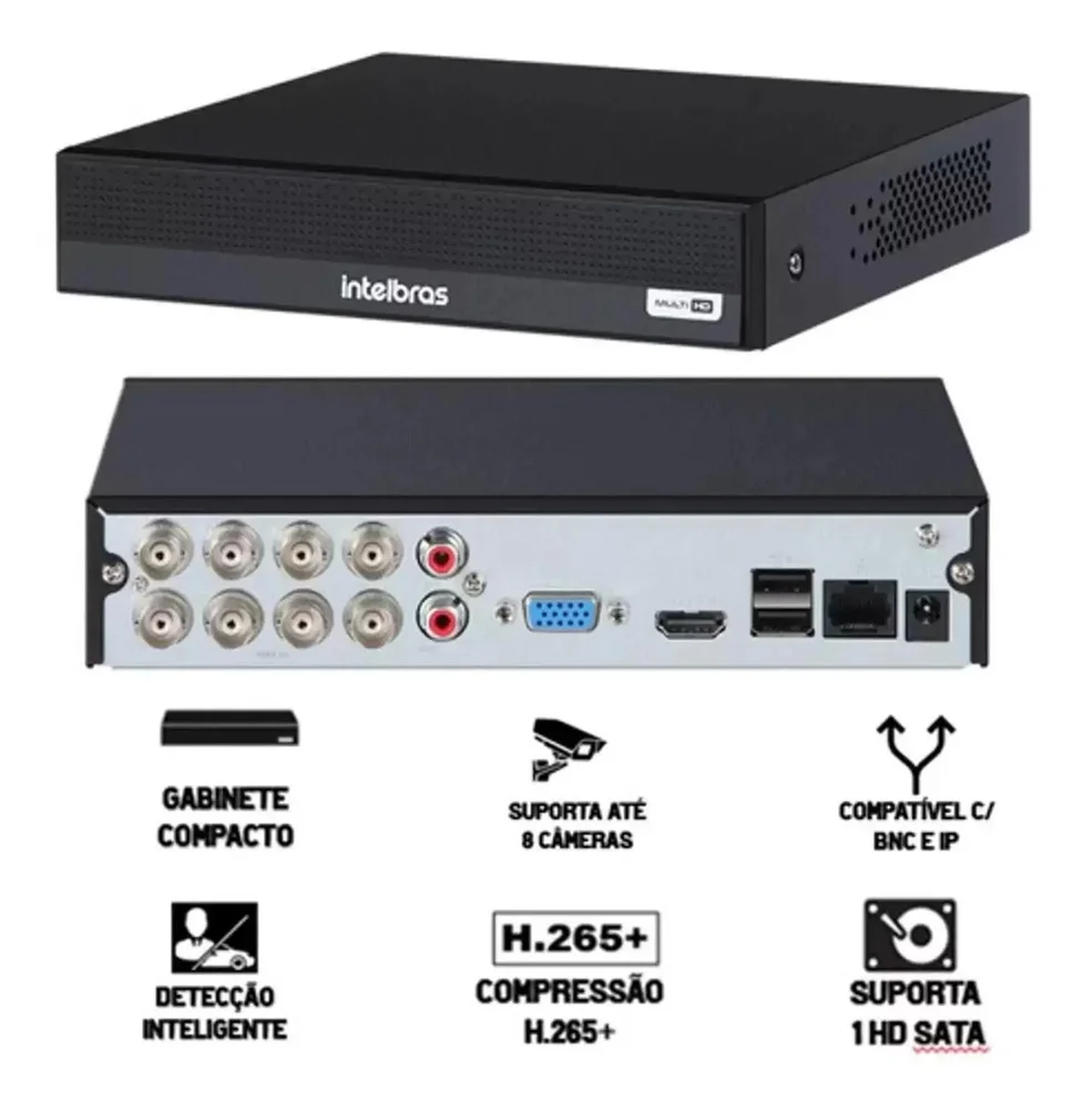 Kit 8 Cameras Seguranca Intelbras Full Color Vhd 1120b Dvr 8ch Full S/ Hd . Kit 8 Cameras Seguranca Intelbras Full Color Vhd 1120b Dvr 8ch Full S/ Hd .