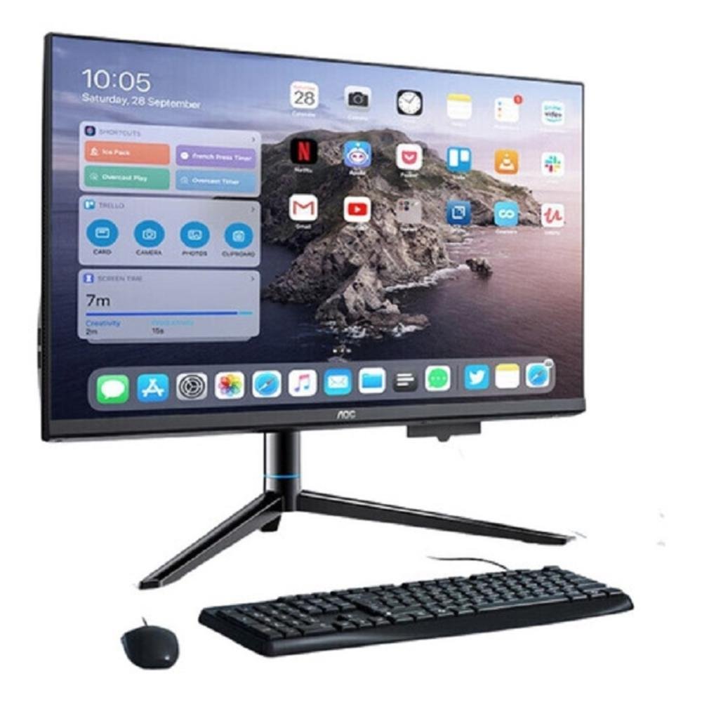 "Computador Aoc PC All In One I7 12° Ger, 23.8"" Full HD, 16GB RAM DDR4, SSD 512GB, Windows 11 + Teclado + Mouse + Mousepad" em Campinas - foto 2