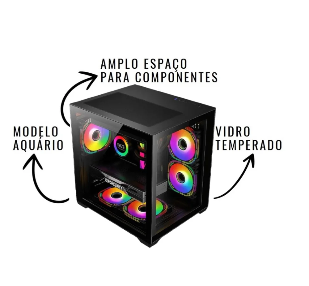 PC Gamer Balão.info Amd Ryzen 5 5600gt, Memória Ram 16gb Ddr4, SSD 480GB, Vega 7 em Campinas - foto 2