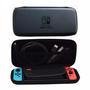 Case Capa Bag Estojo Fechamento Em Zíper Compatível Com Nintendo Switch Cor:preto;