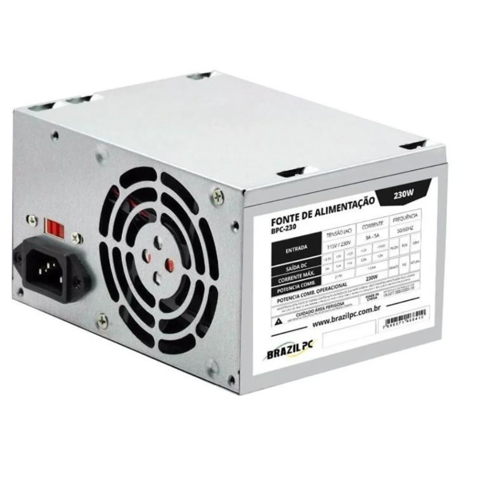 Kit Com 10 Fontes Atx 230w Real Brazilpc O&m S/cabo Kit Com 10 Fontes Atx 230w Real Brazilpc O&m S/cabo