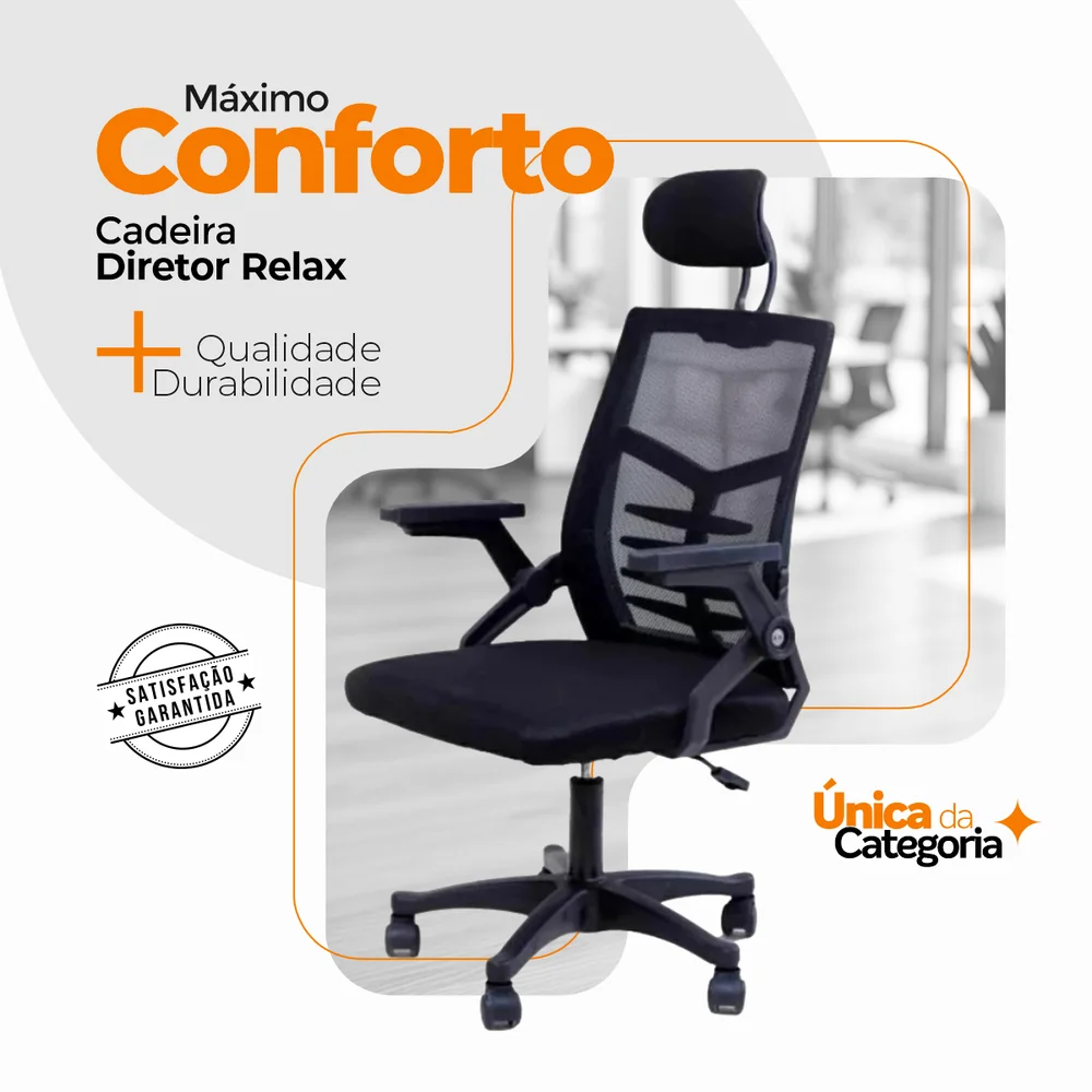 Cadeira Escritório Executiva Diretor Relax