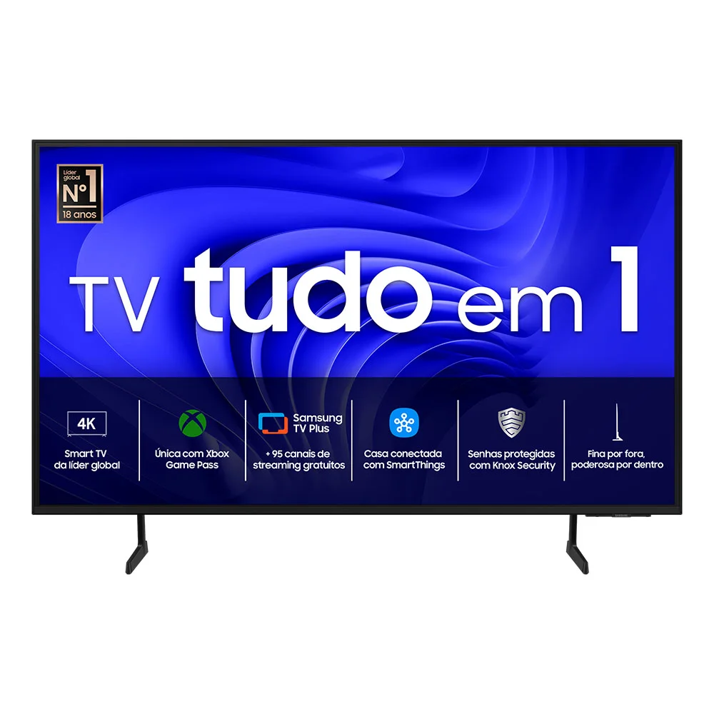 Smart TV 43 Polegadas Samsung Uhd 4K 2024, Processador Crystal 4k, Gaming Hub, Ai Energy Mode, Controle Solarcell, Alexa Built In Smart TV 43 Polegadas Samsung Uhd 4K 2024, Processador Crystal 4k, Gaming Hub, Ai Energy Mode, Controle Solarcell, Alexa Built In