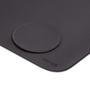 Mouse Pad Desk Pad Eddias 90x40cm, Couro Ecológico, Minimalista, Mesa Extra Grande, Café
