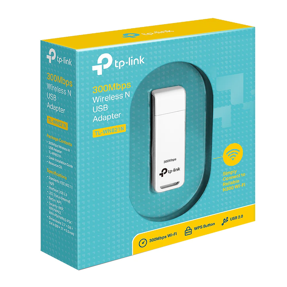 Adaptador Wireless Tp-link Tl-wn821n 300mbps