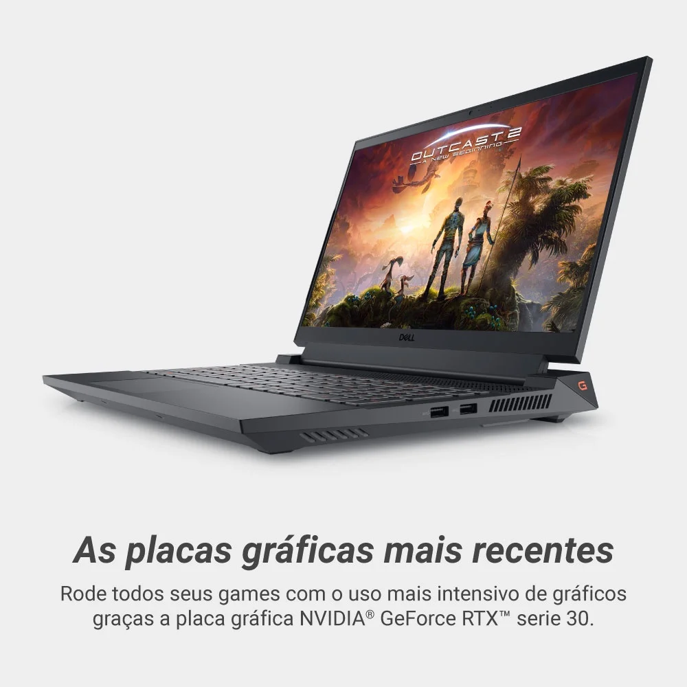 Notebook Gamer Dell G15, Intel Core i7 13ª Geração, 16GB, Nvidia RTX 3050, SSD 512GB, Tela 15.6" FULL HD, Linux - G15-I1300-U55p Notebook Gamer Dell G15, Intel Core i7 13ª Geração, 16GB, Nvidia RTX 3050, SSD 512GB, Tela 15.6" FULL HD, Linux - G15-I1300-U55p