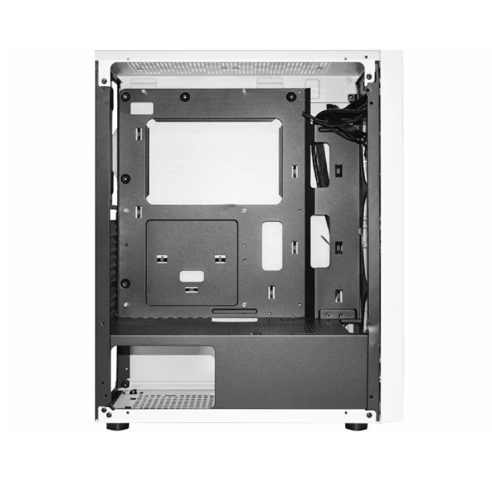 Gabinete Gamer K-mex Bifrost 6 Cg-w1a9 LED RGB, ATX,  Lateral Em Vidro Temperado, Branco