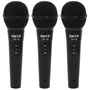 Kit 3 Microfones Dinâmicos Com Fio Tk 10 Onyx