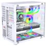 Gabinete Gamer Ryvel,  Mid Tower, ARGB, com Vidro Temperado, 9 Fans - Ry-gb-yr-wt.
