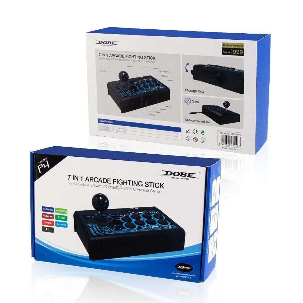 Controle Arcade Figth P/ Ps4 XBOX One Ps Switch PC Cor Preto Controle Arcade Figth P/ Ps4 XBOX One Ps Switch PC Cor Preto
