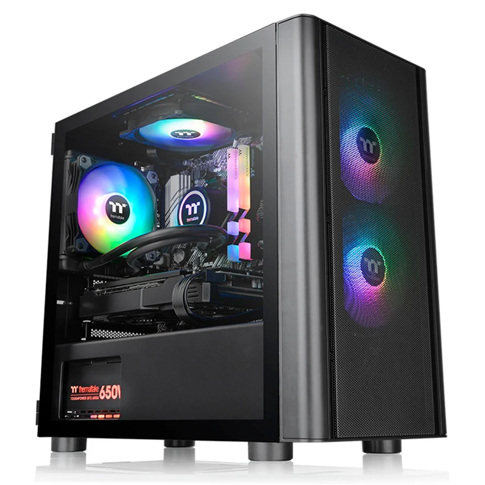 Gabinete V150 Tg ARGB Mesh Ed Win Spcc 3 Fans ARGB Thermaltake - Ca-1r1-00s1wn-02 Gabinete V150 Tg ARGB Mesh Ed Win Spcc 3 Fans ARGB Thermaltake - Ca-1r1-00s1wn-02