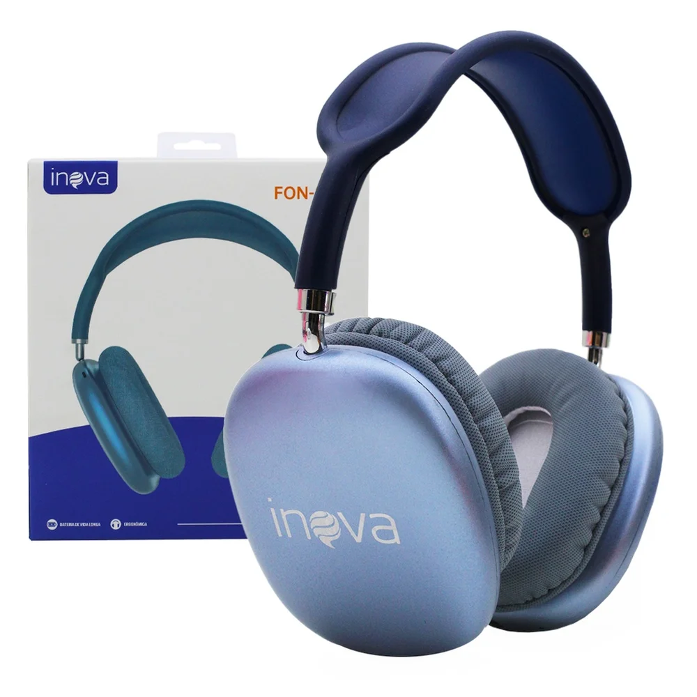 Fone De Ouvido Headset Bluetooth Inova Kv-8778 Vermelho