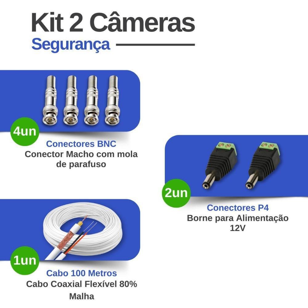 Kit 2 Câmeras Tudo Forte Tf 2020 B Full Hd 1080p Bullet Visão Noturna 20m Proteção Ip66 + Dvr Gravador Intelbras Mhdx 1104-c 4 Canais + Hd 1TB Purple Kit 2 Câmeras Tudo Forte Tf 2020 B Full Hd 1080p Bullet Visão Noturna 20m Proteção Ip66 + Dvr Gravador Intelbras Mhdx 1104-c 4 Canais + Hd 1TB Purple