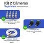 Kit 2 Câmeras Tudo Forte Tf 2020 B Full Hd 1080p Bullet Visão Noturna 20m Proteção Ip66 + Dvr Gravador Intelbras Mhdx 1104-c 4 Canais + Hd 1TB Purple