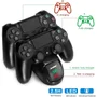 Base De Carregamento Dupla Para Controle Sem Fio Playstation 4 Ps4 Slim, Pro