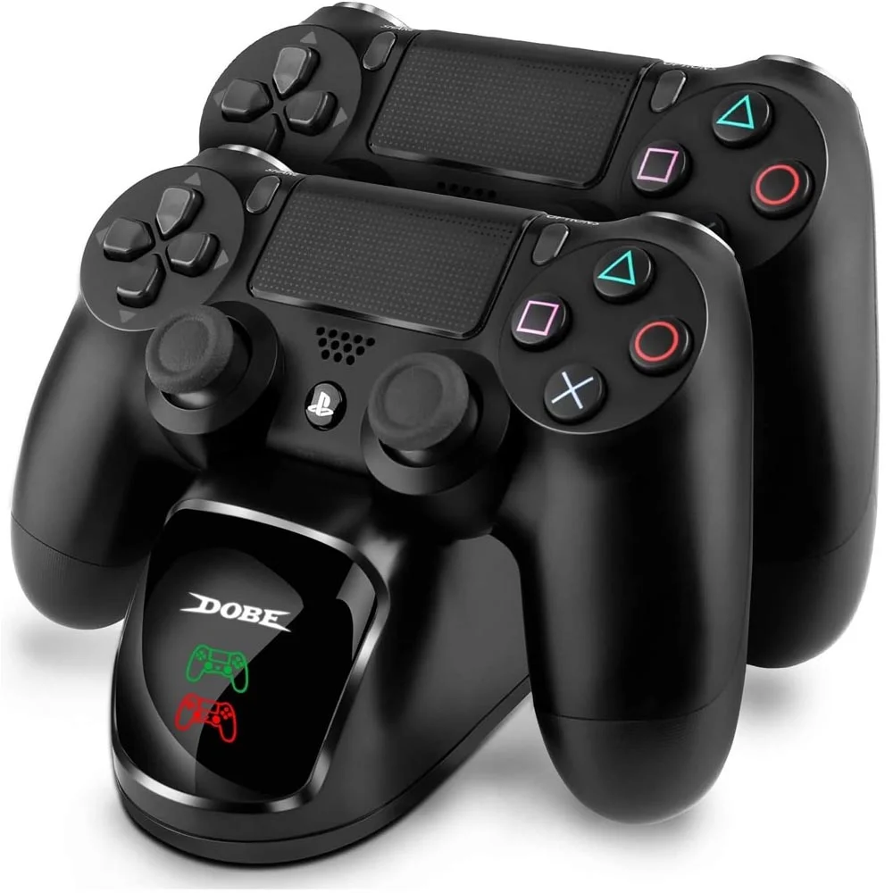 Base De Carregamento Dupla Para Controle Sem Fio Playstation 4 Ps4 Slim, Pro Base De Carregamento Dupla Para Controle Sem Fio Playstation 4 Ps4 Slim, Pro