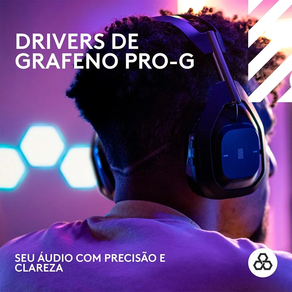 Headset Gamer Sem Fio Logitech G Astro A50 X Lightspeed + Base Station, Bluetooth, HDMI 2.1 Passthru, Para XBOX E Ps, Preto- 939-002126 Headset Gamer Sem Fio Logitech G Astro A50 X Lightspeed + Base Station, Bluetooth, HDMI 2.1 Passthru, Para XBOX E Ps, Preto- 939-002126