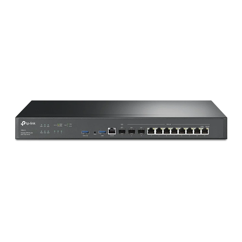 Roteador Tp-link Er8411 Vpn Omada Multi-wan/lan 2 Portas Sfp+ 10ge