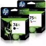 Cartucho Hp 74xl 75xl Cb336wb D4260 Cb338wl Preto E Color