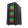 Gabinete Liketec Gamer Storm Mid Tower Vidro Temperado ARGB C/3 Fans - Preto