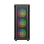 Gabinete Liketec Gamer Storm Mid Tower Vidro Temperado ARGB C/3 Fans - Preto