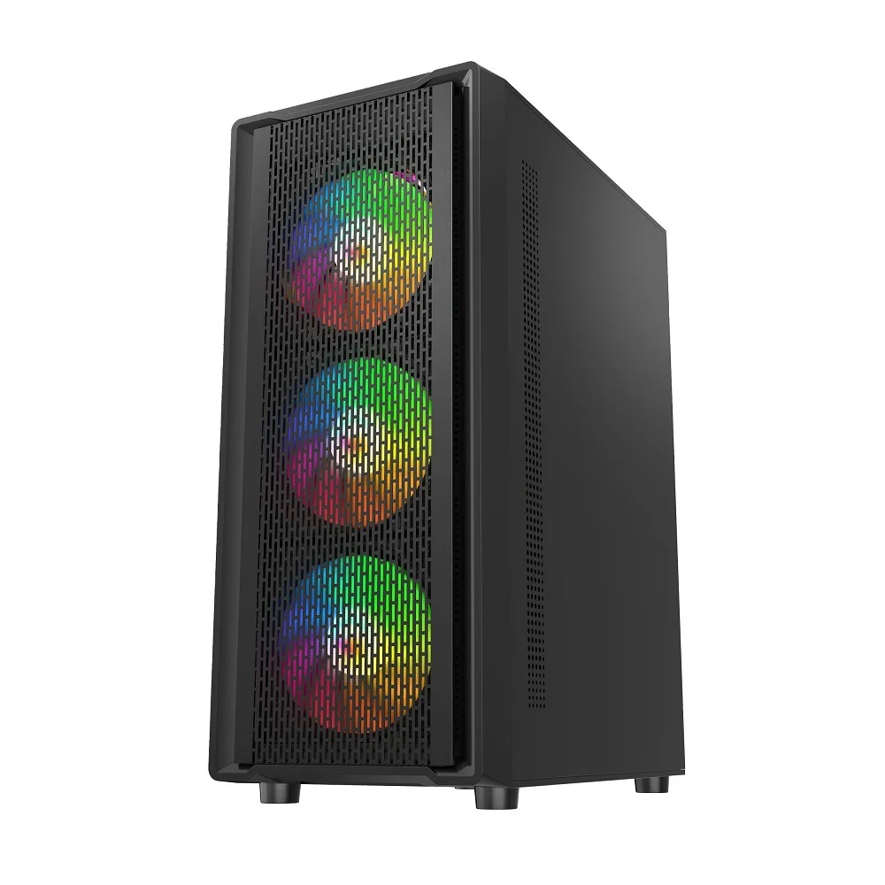 Gabinete Liketec Gamer Storm Mid Tower Vidro Temperado ARGB C/3 Fans - Preto Gabinete Liketec Gamer Storm Mid Tower Vidro Temperado ARGB C/3 Fans - Preto