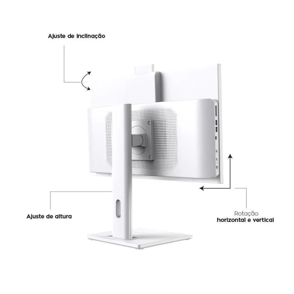 All In One Branco I5 16gb Ram SSD 960gb Tela 24 Wifi Webcam - view 2