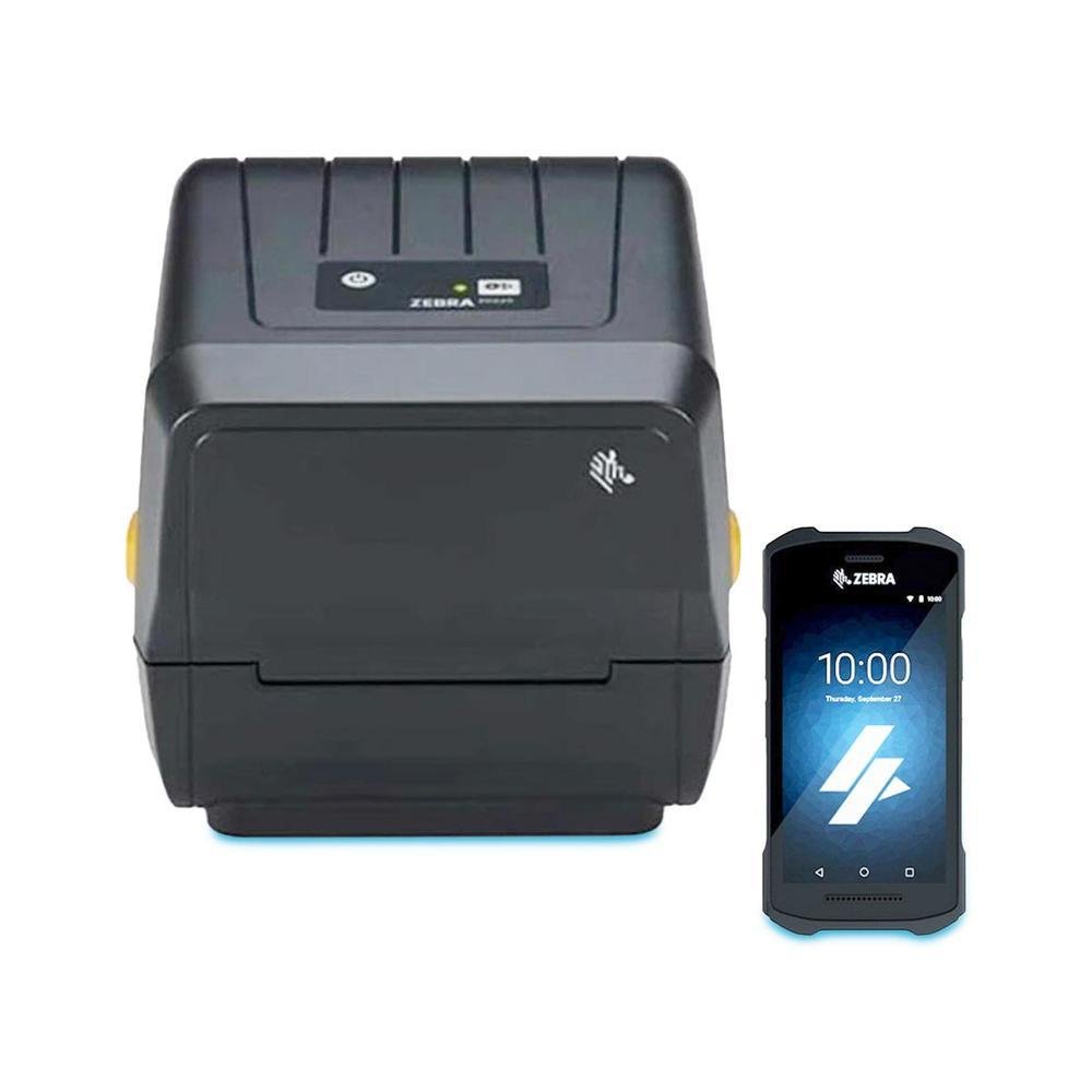 Kit Zebra Coletor De Dados Tc21 Se4100 + Impressora Zd220 Kit Zebra Coletor De Dados Tc21 Se4100 + Impressora Zd220