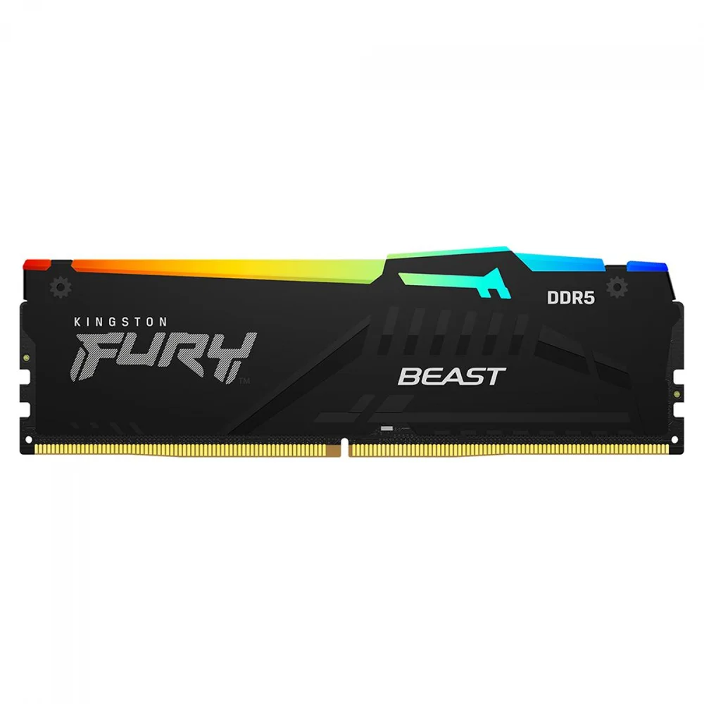 Memória 32gb Kingston Fury Beast Kf560c36bbea-32 6000mhz Ddr5 RGB Memória 32gb Kingston Fury Beast Kf560c36bbea-32 6000mhz Ddr5 RGB
