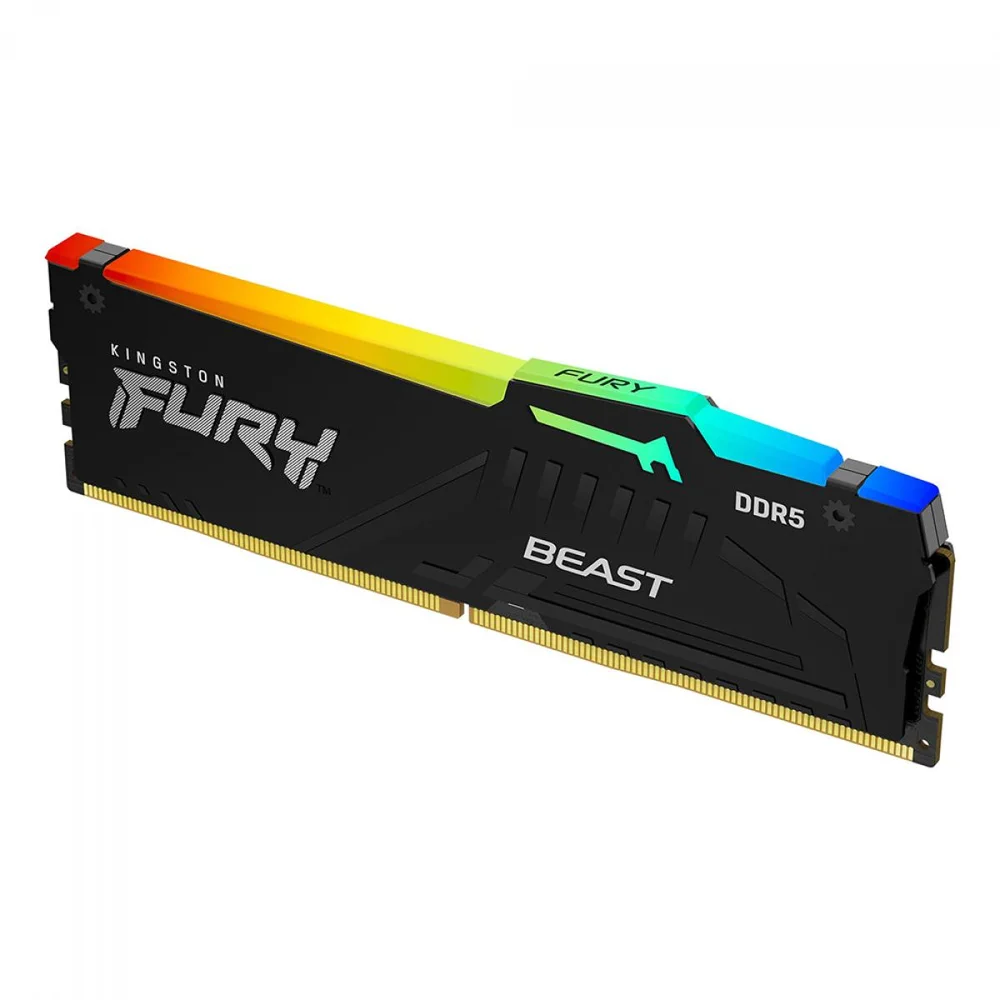 Memória 32gb Kingston Fury Beast Kf560c36bbea-32 6000mhz Ddr5 RGB Memória 32gb Kingston Fury Beast Kf560c36bbea-32 6000mhz Ddr5 RGB