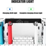 Dock Base Estação De Carregamento Para 4 Controle Joy-con De Nintendo Switch Lite OLED - Armazenamento Para 8 Jogos Bran