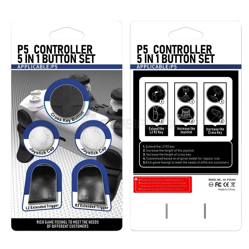 Protetor Botão Extensor Gatilho L2 R2 Controle Playstation 5