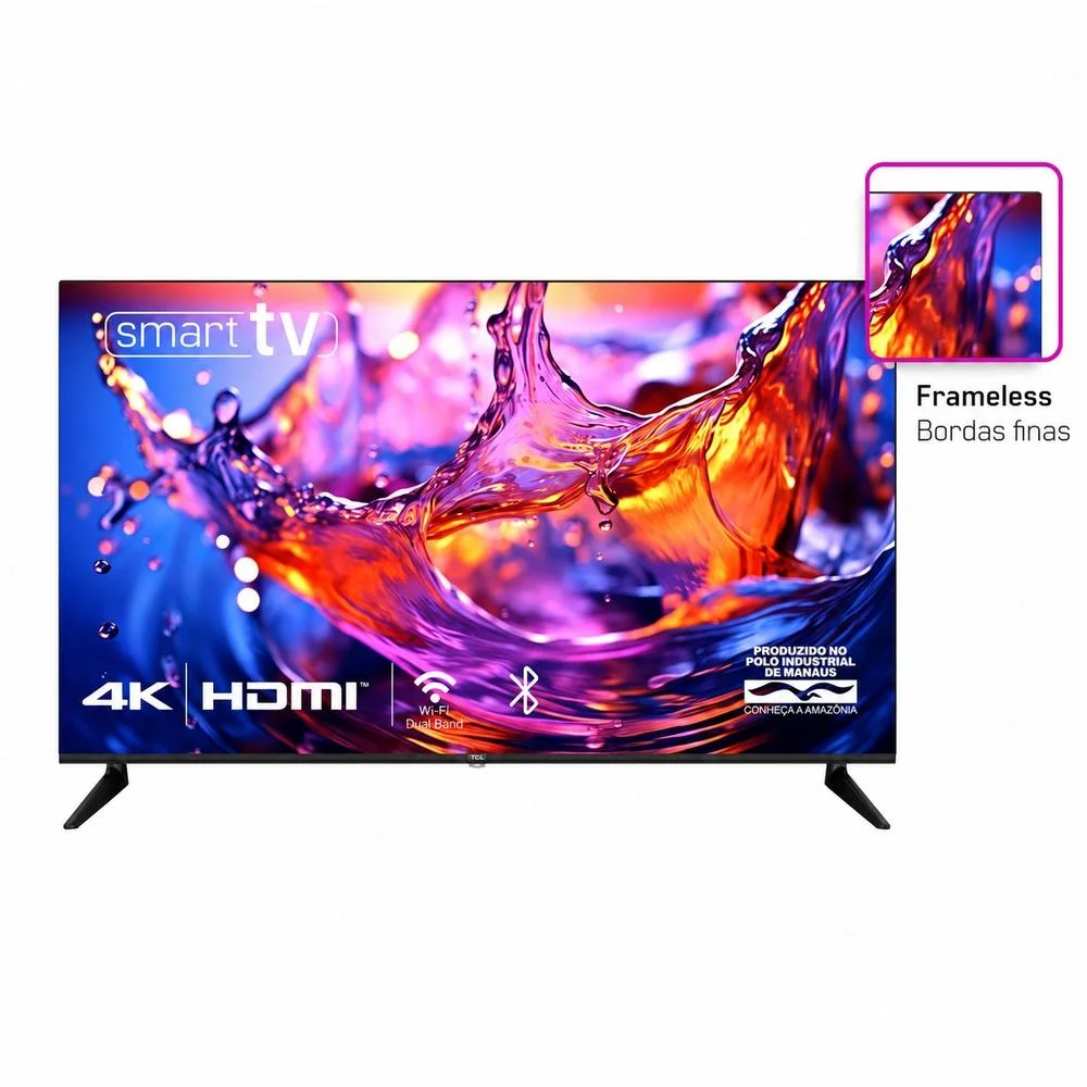 Smart TV  50 Polegadas HQ, 3 HDMI, 2 USB, tela Sem Bordas, Android 13 Design Slim - Hqs50nkhm - view 3