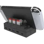 Adaptador Suporte Dock Station Para Nintendo Switch/oLED Usb 3.0 HDMI 4 Entrada De Controle Game Cube Preto