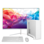 Computador PC Slim I5 2ª 8GB Ram SSD 480GB Monitor 27" Curvo - Branco