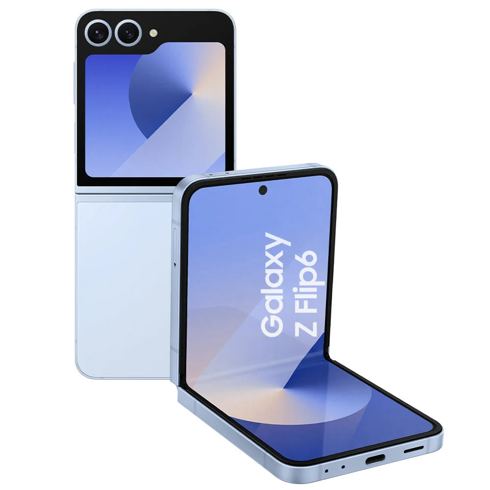 Celular Samsung Galaxy Z Flip6 5g, 512gb, 12gb Ram, Tela 6.7”, Câm. Dupla + Selfie 50mp, Galaxy Ai Azul