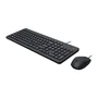Kit Teclado E Mouse HP 150, Com Fio, USB, Preto