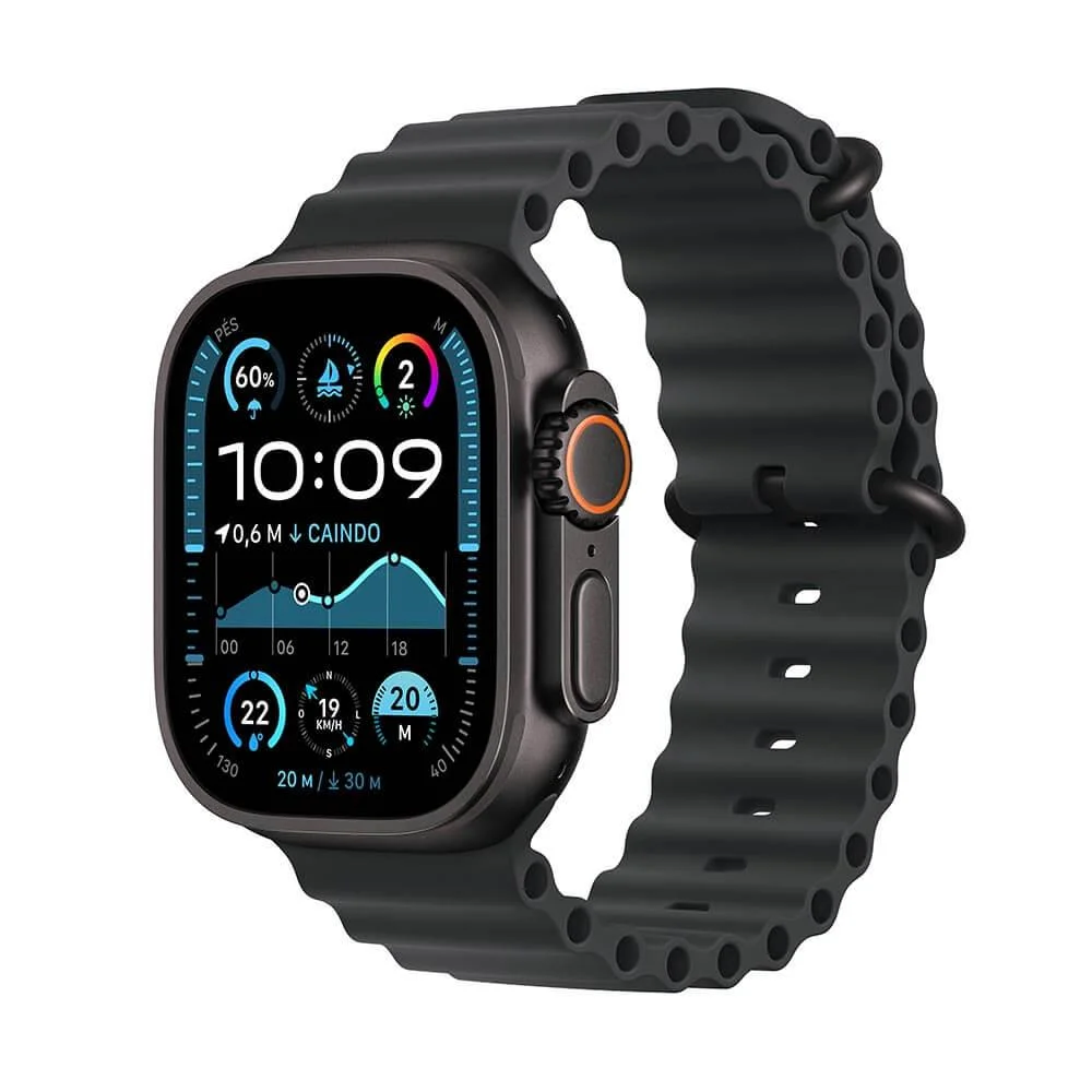 Apple Watch Ultra 2 Gps + Cellular • Caixa Preta De Titânio De 49 Mm • Pulseira Oceano Preta