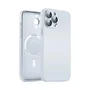 Capa Capinha Case Super Premium Vidro Glass Proteção De Câmera Compatível Iphone 15 - Branco