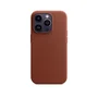 Capa Capinha Case Super Premium De Couro Sintético Magsafe Magnético Compatível Iphone 11 - Marrom