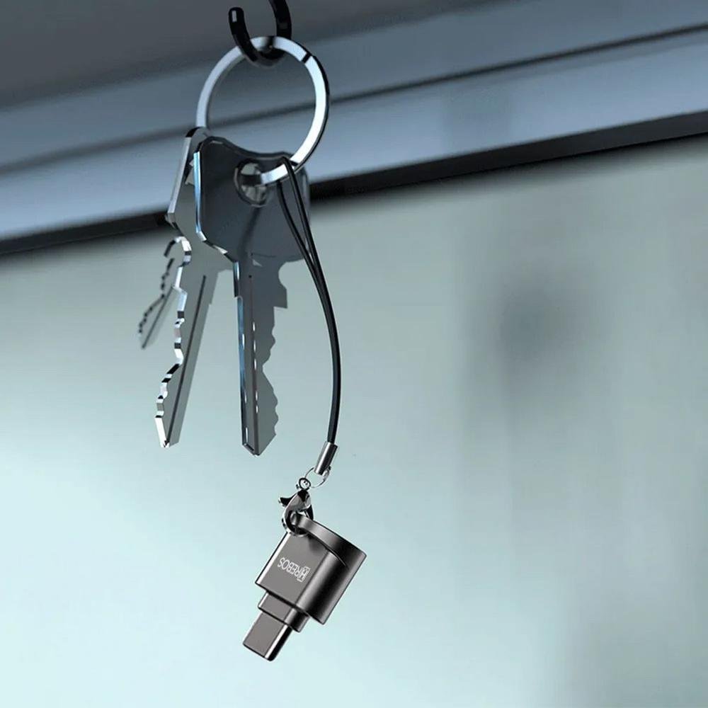 Leitor De Cartão Microsd Hrebos Para Dispositivos Usb Tipo-c