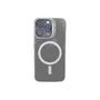 Capa Capinha Case Brilho Luxo Glitter Premium Magsafe Magnética Com Suporte Bracket Para Iphone 13 - Branco