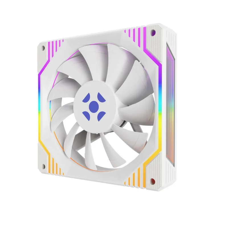 Cooler Fan Fortrek Frosty Rainbow 120mm 1200 Rpm Branco - 83901 . Cooler Fan Fortrek Frosty Rainbow 120mm 1200 Rpm Branco - 83901 .