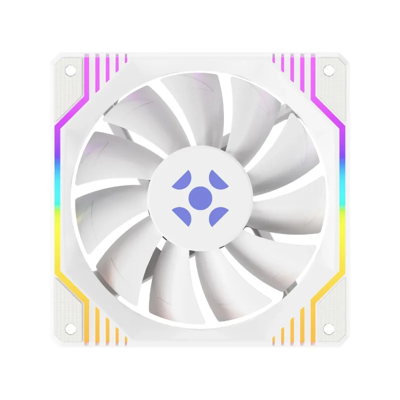 Cooler Fan Fortrek Frosty Rainbow 120mm 1200 Rpm Branco - 83901 . Cooler Fan Fortrek Frosty Rainbow 120mm 1200 Rpm Branco - 83901 .