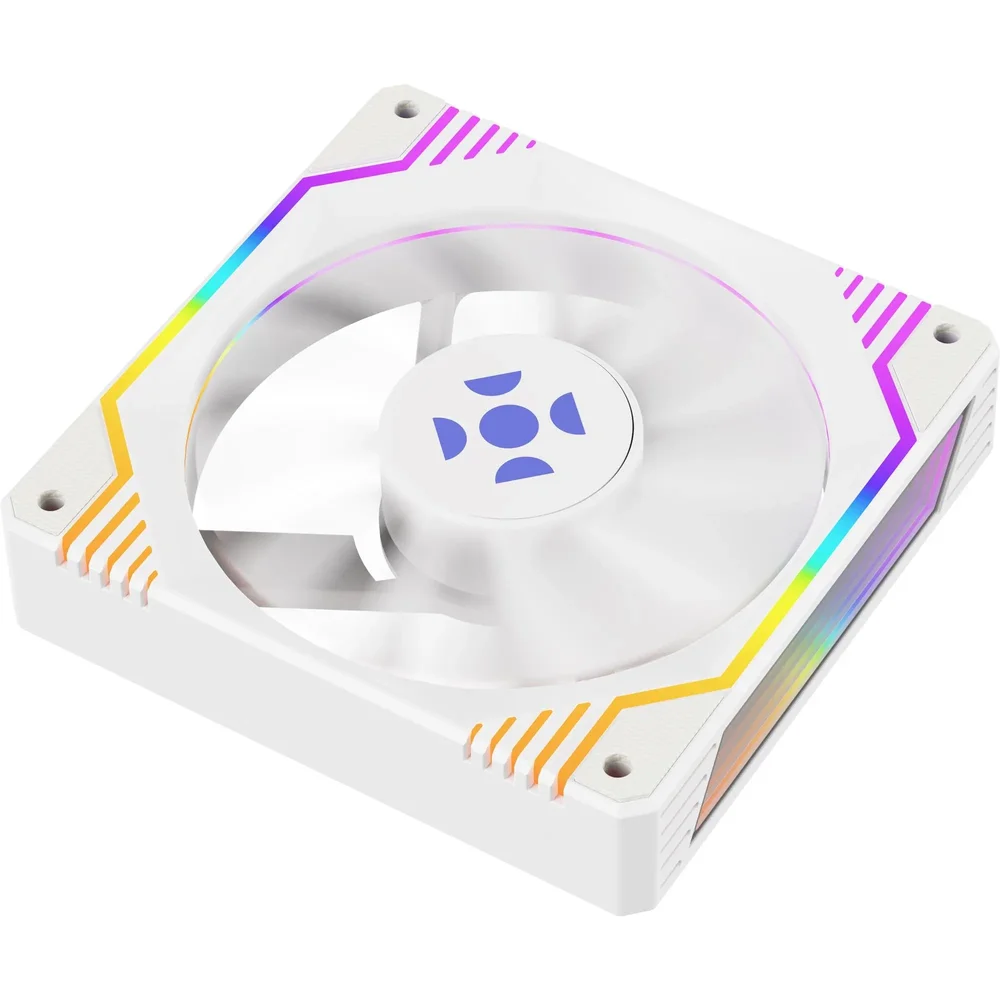 Cooler Fan Fortrek Frosty Rainbow 120mm 1200 Rpm Branco - 83901 . Cooler Fan Fortrek Frosty Rainbow 120mm 1200 Rpm Branco - 83901 .