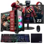 Computador PC Gamer Completo Tob Intel Core I7 SSD 240GB 16gb Gabinete Aquário Teclado Mouse Mouse Pad E Headset Gamer Monitor 23" WINDOWS 10 Pro Trial