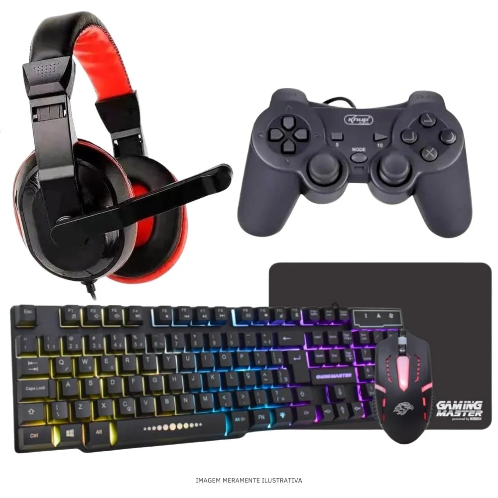 "Computador PC Gamer Completo Balão.info Intel Core I7 SSD 240GB 8GB Teclado Mouse Mouse Pad E Headset Gamer Joystick Monitor 19"" WINDOWS 10 Pro Trial" - view 4